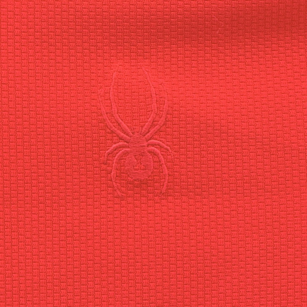 Spyder Shirt Mens Large Red Long Sleeve Performance Base Layer Athletic Pullover - Picture 2 of 8